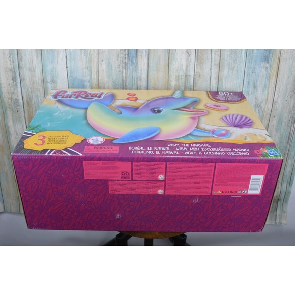 FurReal Wavy The Narwhal Rainbow Interactive Animatronic Plush 80+ Sounds & Ac - Picture 6 of 7